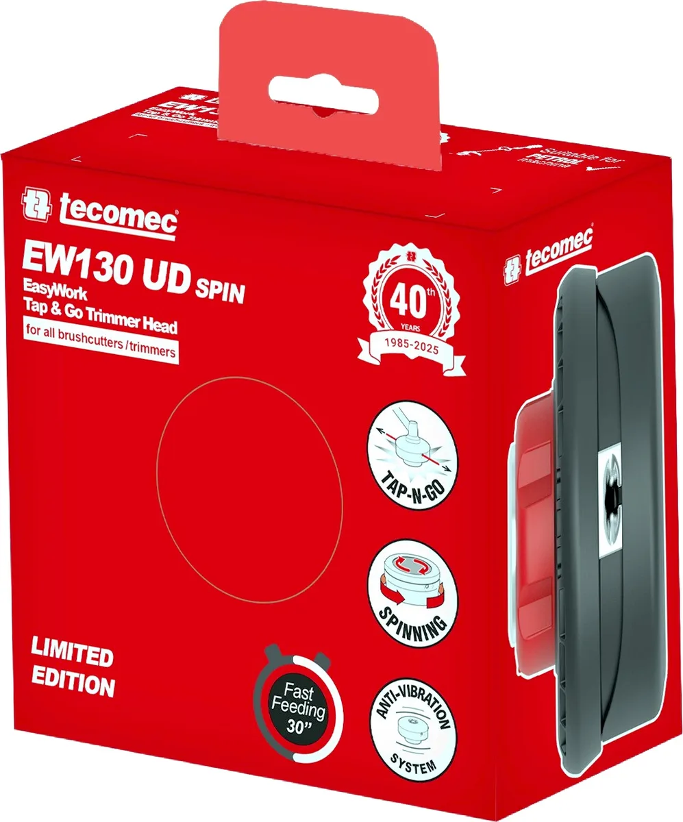 Cabezal Desbrozadora Semiautomático Tecomec Easy Work EW130 UD SPN con 4 Adaptadores — foto 2
