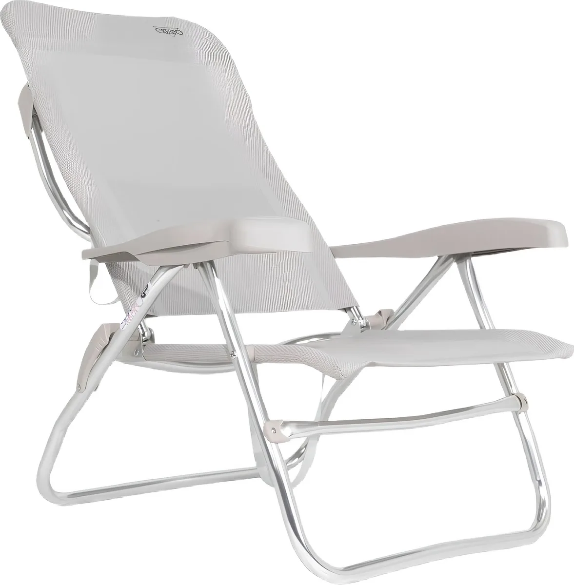 Silla de Playa Reclinable Crespo AL/223 Gris Claro — foto 2