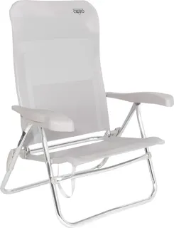 Silla de Playa Reclinable Crespo AL/205 Gris Claro