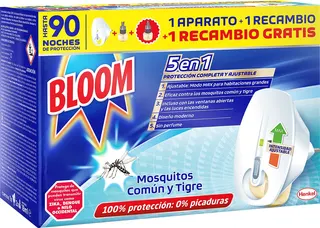 Bloom Insecticida Electrico Mosquitos 1 Aparato + 2  Recambios 90 Noches