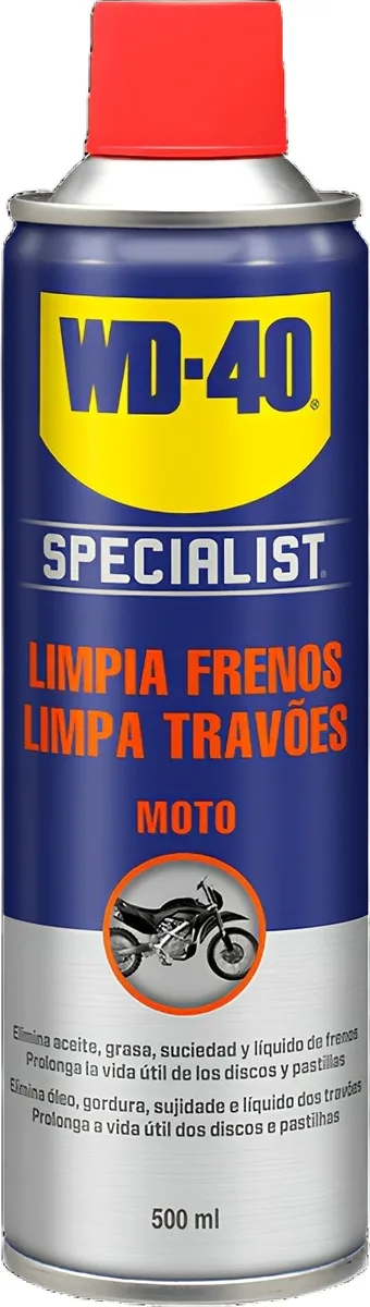 Wd-40 Limpia Frenos Moto Specialist. Spray 500 ml