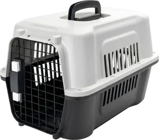 Transportin Avion Perros y Gatos Blanco/Negro Hasta 10kg