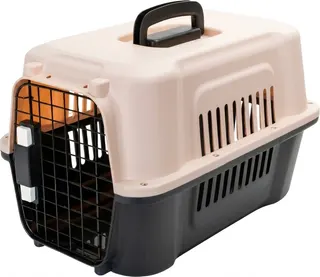 Transportin Avion Perros y Gatos Rosa/Negro Hasta 5kg