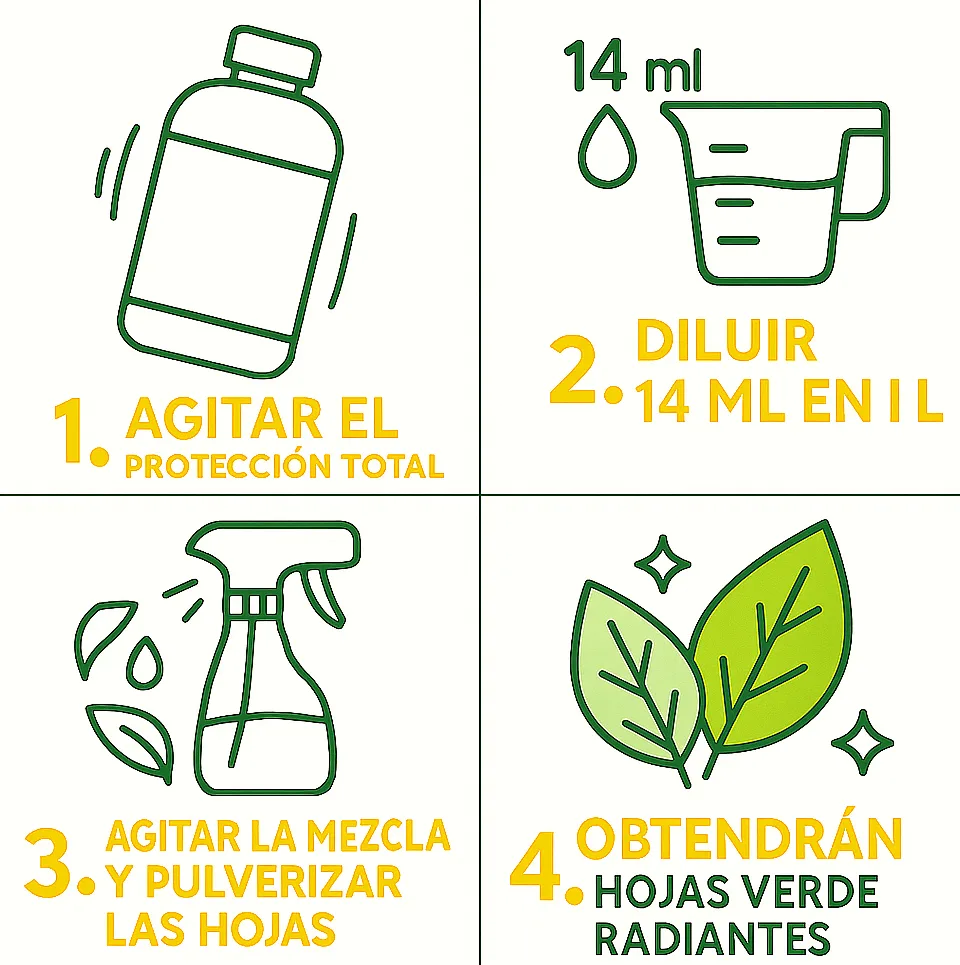 Proteccion Total Jabon Potasico + Aceite de Neem Plantas 1 Litro — foto 9