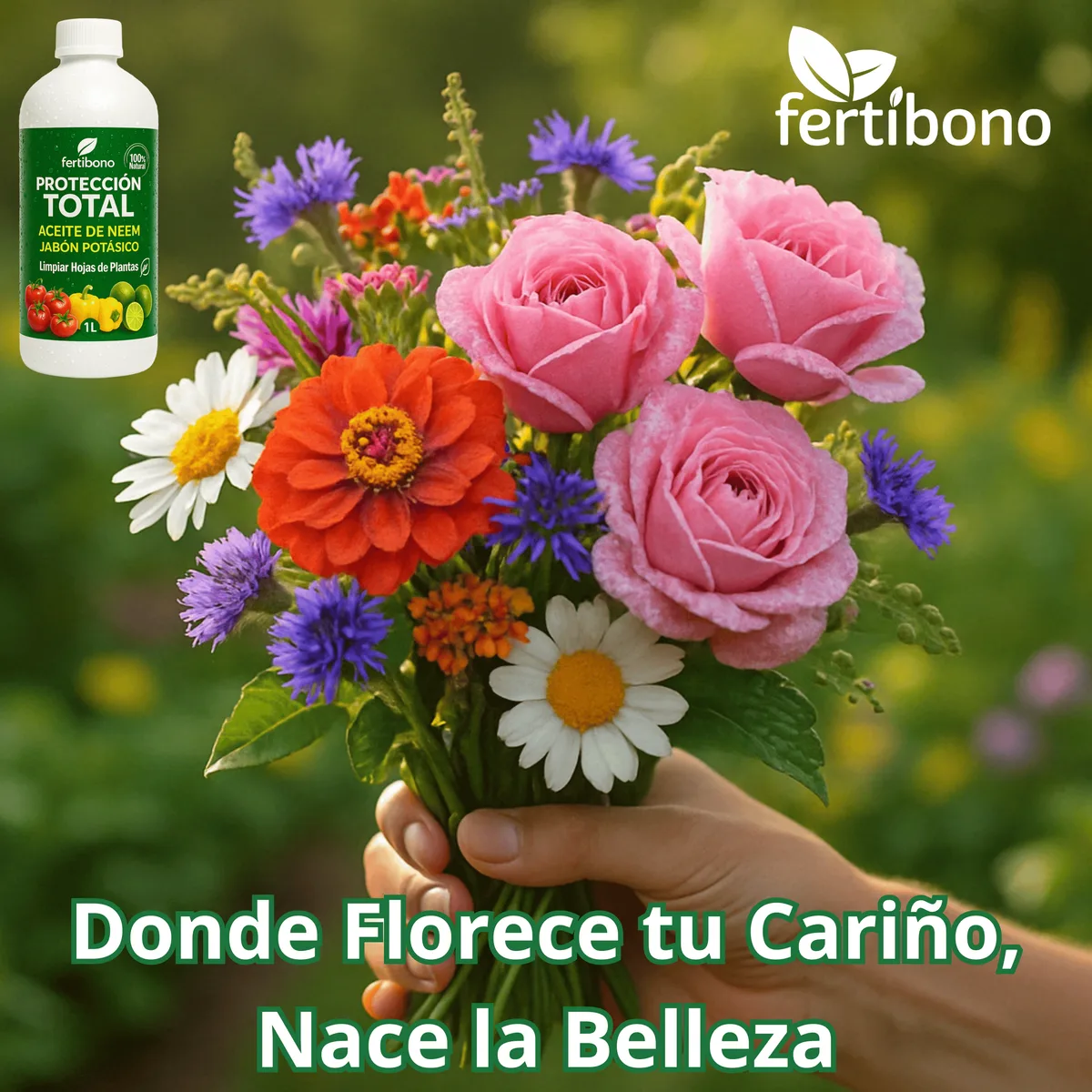 Proteccion Total Jabon Potasico + Aceite de Neem Plantas 1 Litro — foto 3