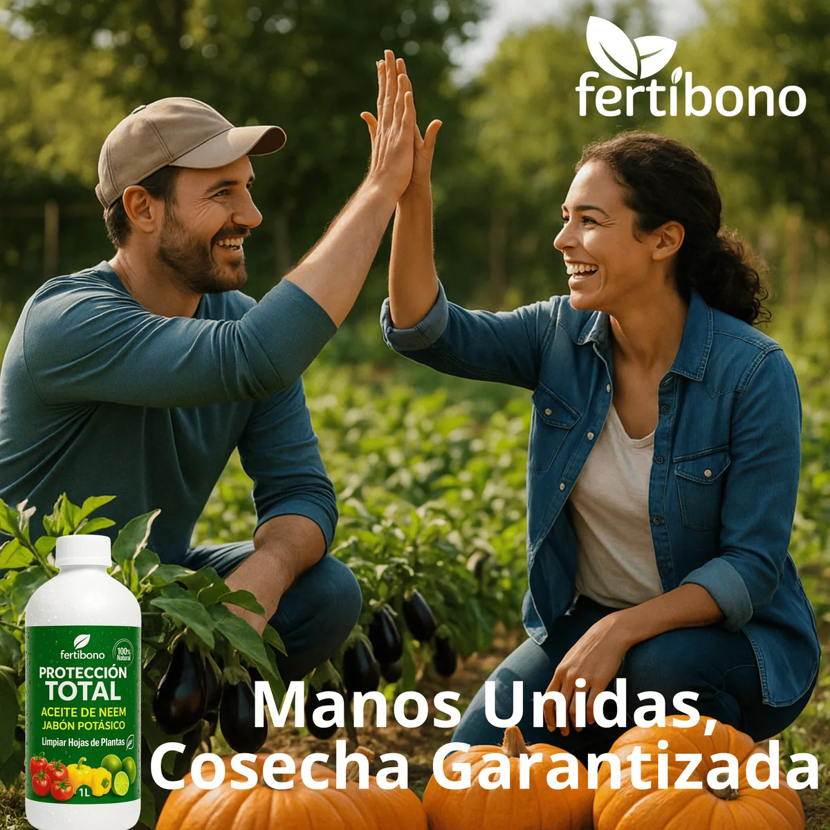 Proteccion Total Jabon Potasico + Aceite de Neem Plantas 1 Litro — foto 8
