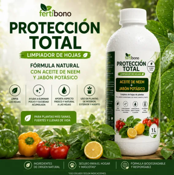 Proteccion Total Jabon Potasico + Aceite de Neem Plantas 1 Litro — foto 15