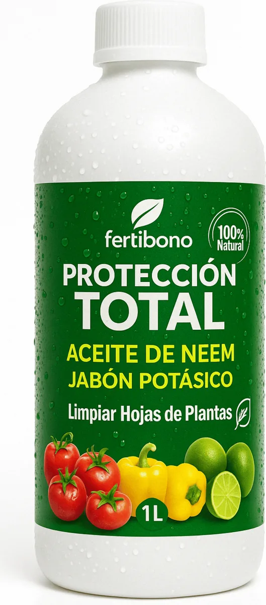 Proteccion Total Jabon Potasico + Aceite de Neem Plantas 1 Litro — foto 2