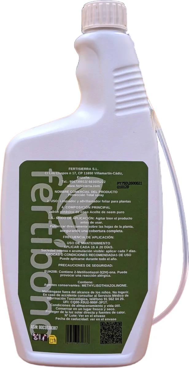 Pistola Proteccion Total Jabon Potasico + Aceite de Neem Plantas 750 ml — foto 2