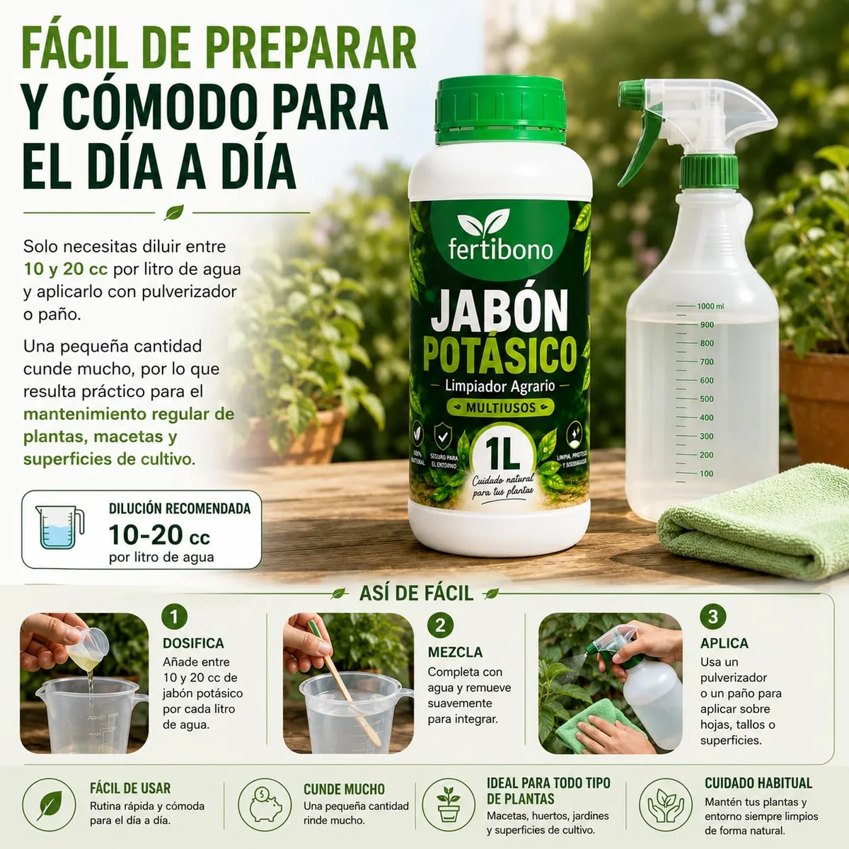 Jabon Potasico Concentrado Fertibono 1 L — foto 4