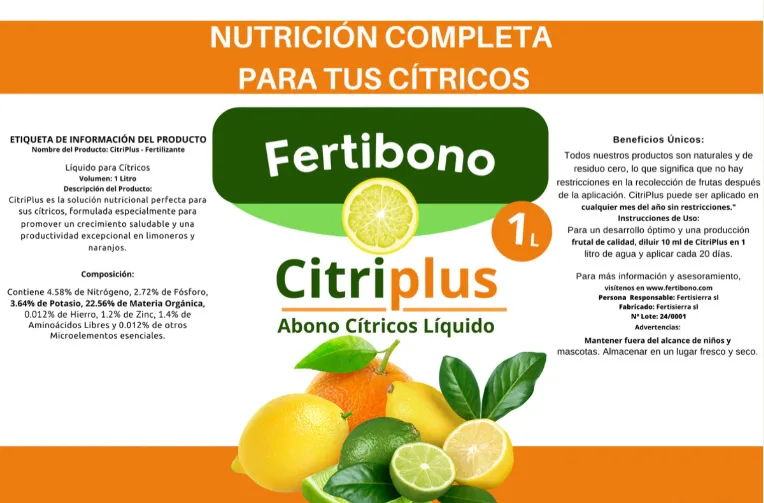 Abono Citricos Fertibono Citriplus 1 L — foto 3