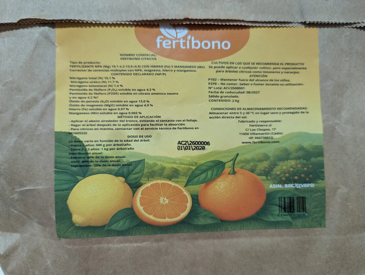 Abono Citricos Fertibono 2 Kg — foto 2