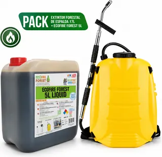 Pack Extintor Forestal de Espalda Matabi 17L + Ecofire Forest 5L