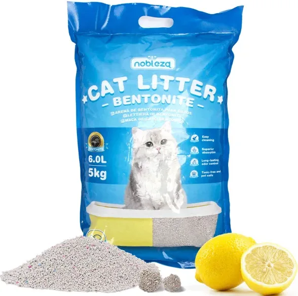 Arena de Bentonita para Gatos con Aroma a Limon — foto principal