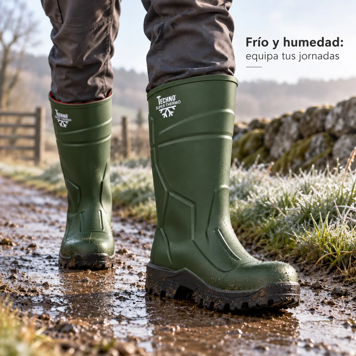 Botas Techno Boots Super Thermo S5L verdes · talla 42 — foto 8