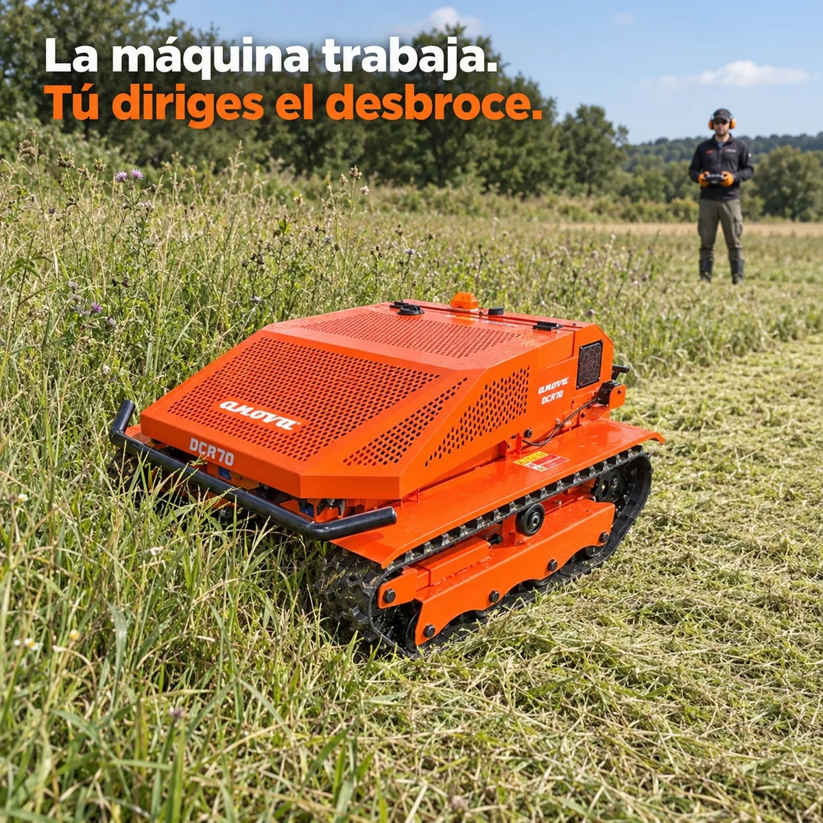 Robot Desbrozadora de control remoto Anova DCR70 · 67 cm — foto 3