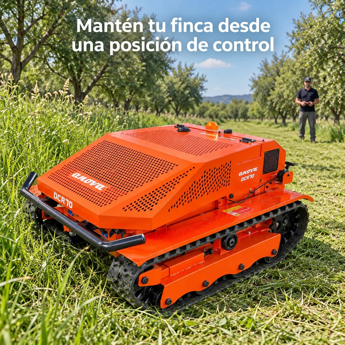 Robot Desbrozadora de control remoto Anova DCR70 · 67 cm — foto 4