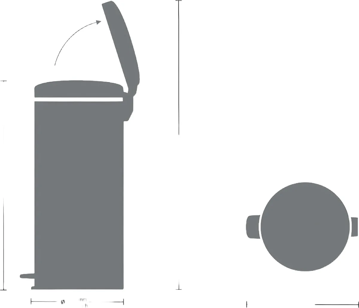 Cubo Pedal Brabantia NewIcon 30 Litros Gris — foto 5