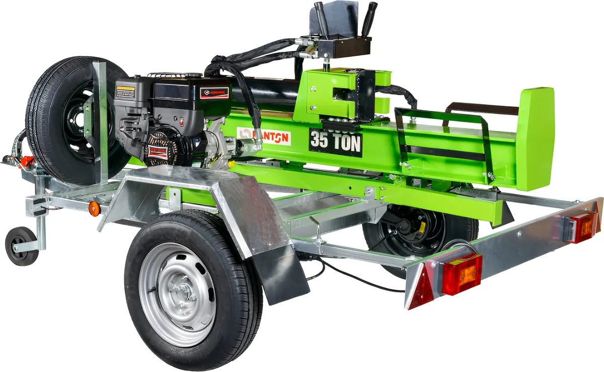 Astilladora de Leña FANTON LS35T-650 R, 35 Toneladas de Fuerza de Corte, con Remolque Homologado y Matriculable