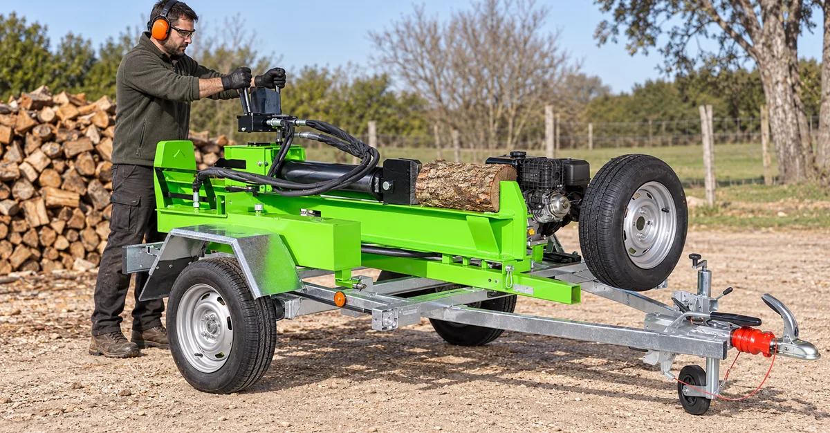 Astilladora de Leña FANTON LS35T-650 R, 35 Toneladas de Fuerza de Corte, con Remolque Homologado y Matriculable — foto 4