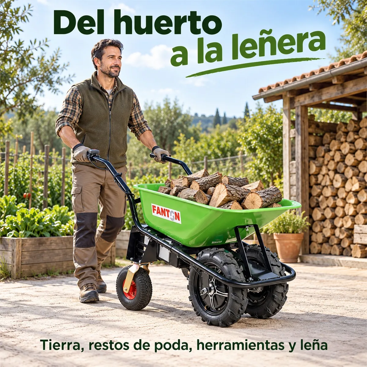 Carretilla eléctrica FANTON EWD300A-80 · 80 L · hasta 300 kg — foto 6