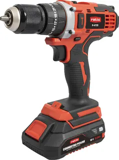 Taladro atornillador percutor Ratio R-AT20 18 V con batería 2 Ah y maletín