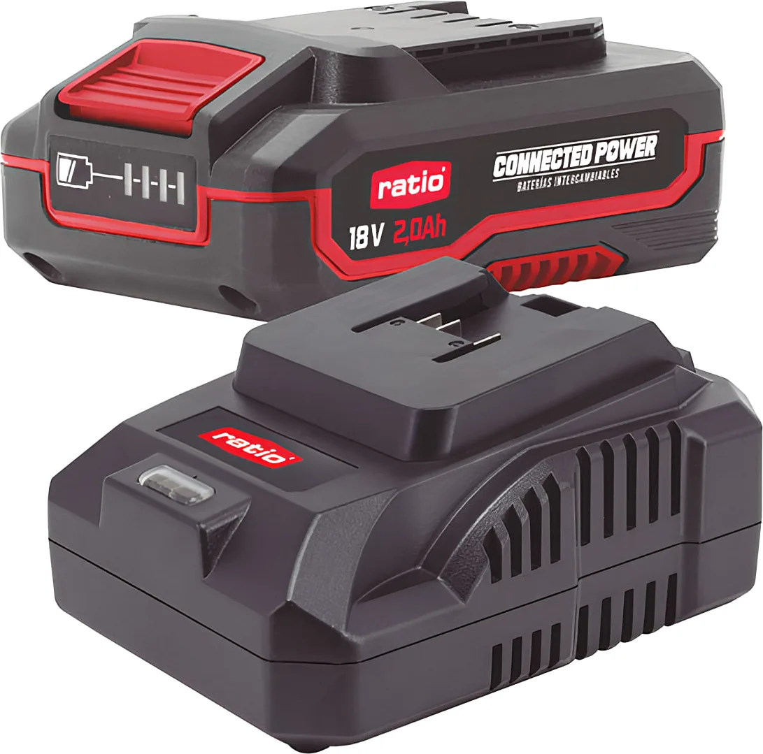 Kit batería Ratio Connected Power 18 V 2 Ah con cargador
