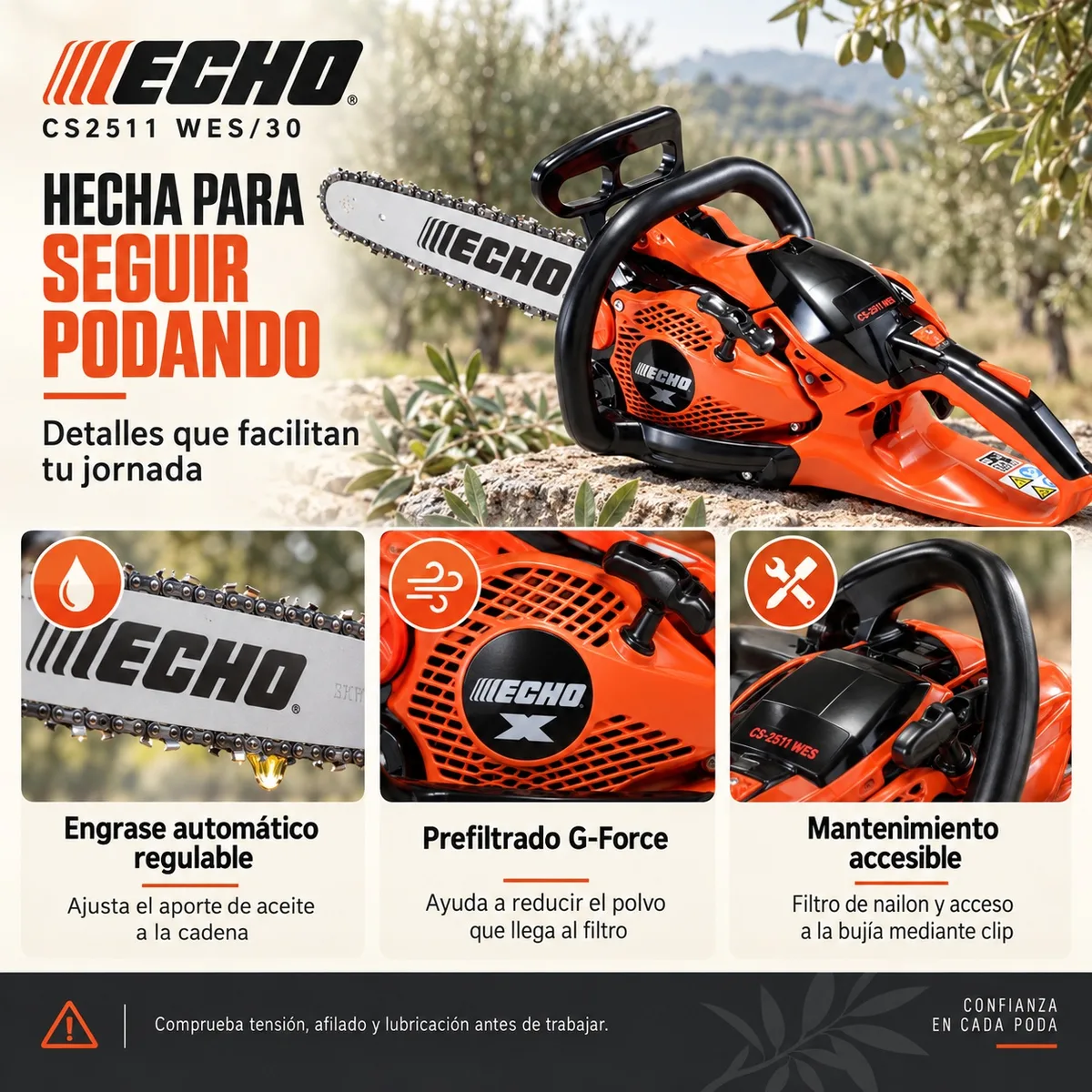 Motosierra Echo CS 2511 WES/30 — foto 4