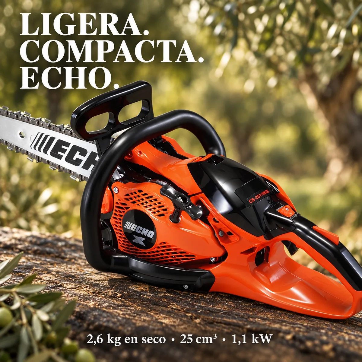 Motosierra Echo CS 2511 WESC 0.043" Carving 2 manos — foto 5
