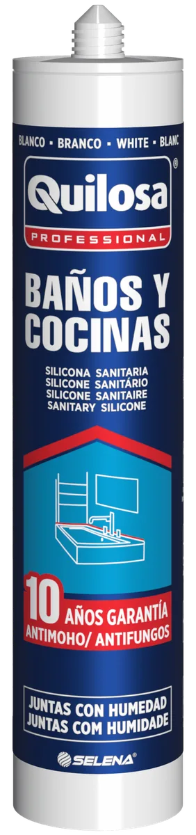 Silicona Banos y Cocinas Quilosa 280ml Blanco