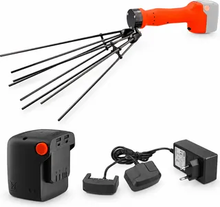 Kit vareador de aceitunas Stocker Magma E-35 21 V con batería 4 Ah y cargador doble, sin pértiga