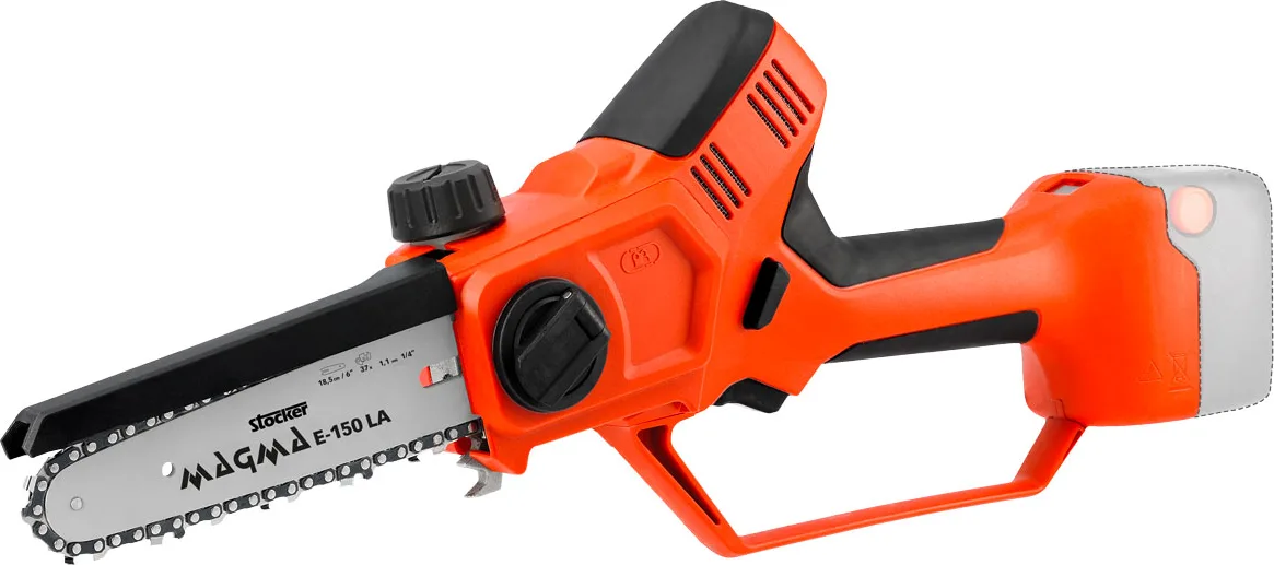 Kit poda Stocker Magma E-35 TP + motosierra E-150 LA + mango telescópico 190-310 cm + batería 2,6 Ah y cargador doble — foto 5