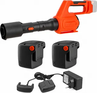 Kit soplador Stocker Power 21 V 630 + 2 baterías 4 Ah + cargador doble