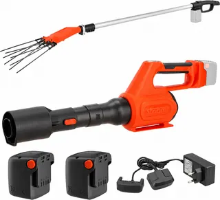 Pack vareador Stocker Magma E-51 telescópico 235-315 cm + soplador 630 + 2 baterías 4 Ah + cargador