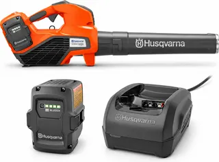 Pack soplador Husqvarna 525iB Mark II + 2 baterías BLi200X 5 Ah + cargador QC250