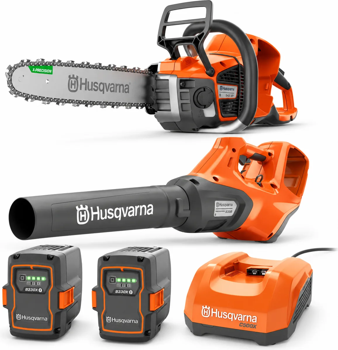 Pack corte y limpieza Husqvarna 540i XP + 530iB + 2 B330X 9 Ah + C500X — foto principal