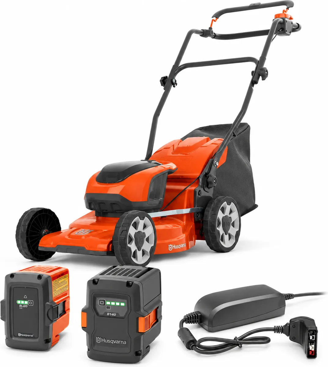 Pack cortacésped Husqvarna LC137i 37 cm + 2 baterías 4 Ah BLi20 y B140 + cargador 40-C80