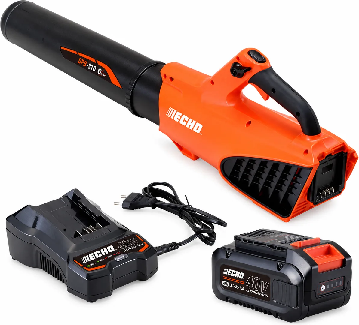 Pack soplador ECHO DPB-310 Garden+ 40V + batería 4 Ah y cargador LC3604