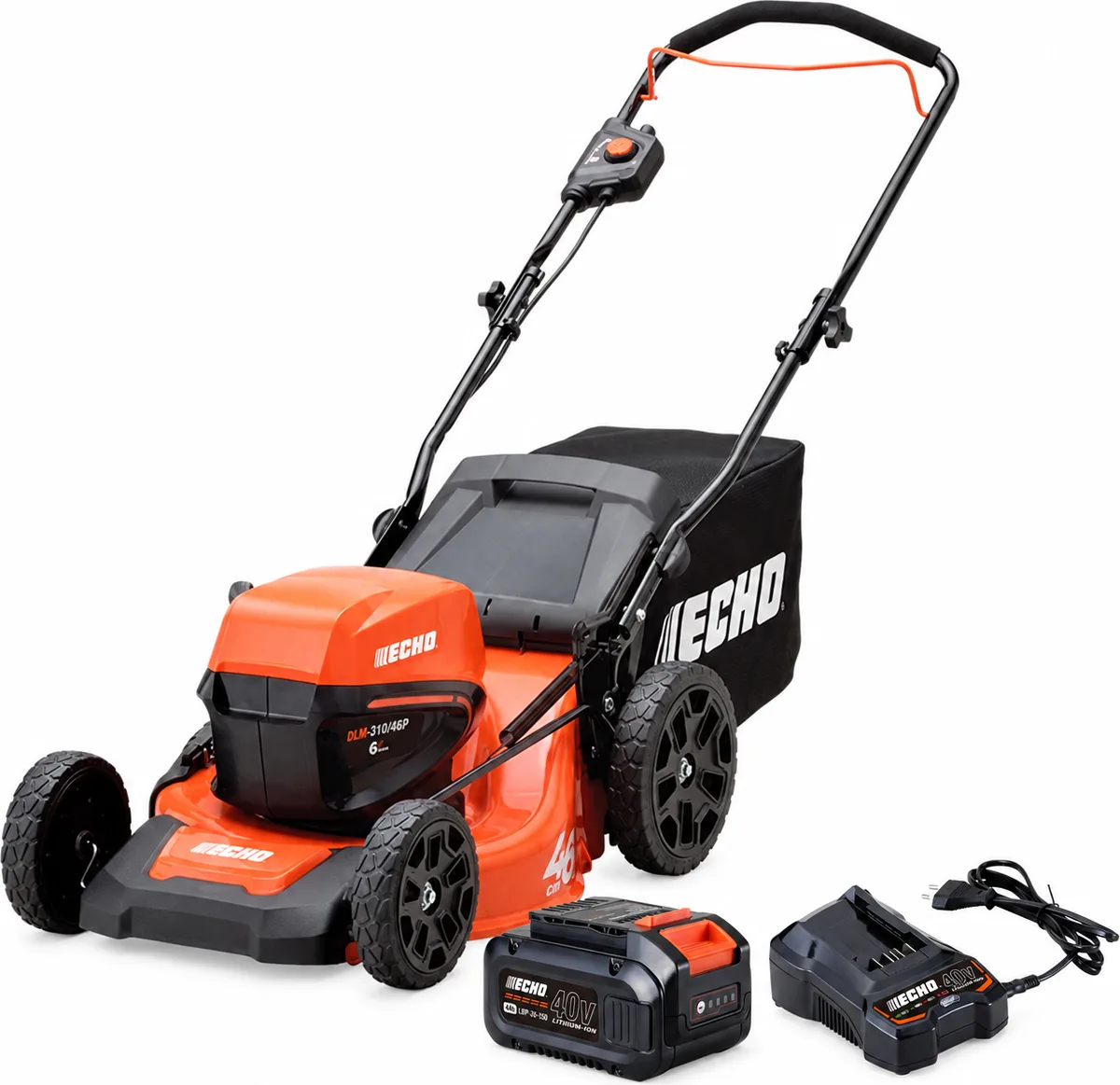 Pack cortacésped 46 cm ECHO DLM-310/46P 40V + batería 4 Ah y cargador LC3604
