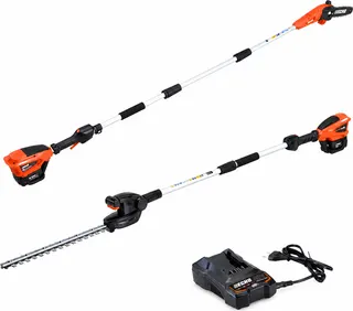 Pack poda y setos de altura ECHO: DPPF-310 + DHCA-310 + 2 baterías 2 Ah y cargador LC3604