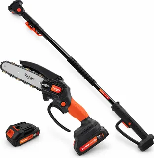 Pack minimotosierra Altuna AF150 + pértiga telescópica AFPER2, 2 baterías y cargador