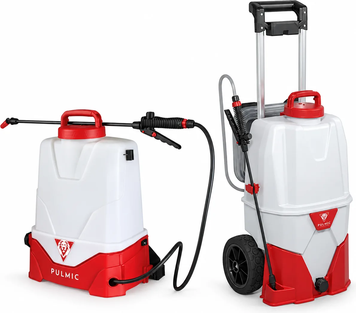 Pack pulverizadores agrícolas Pulmic Pegasus 15 L + Pegasus 35 L con carro