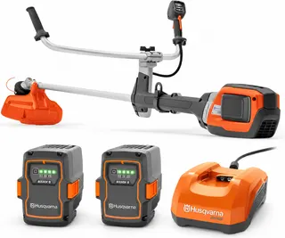 Pack desbrozadora Husqvarna 535iRX + 2 baterías 40-B330X 9 Ah y cargador rápido 40-C500X