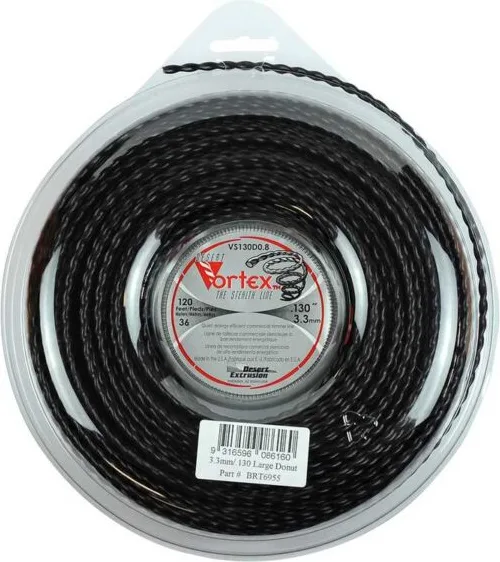 Hilo de desbrozadora Vortex normal: bobinas y tramos cortados