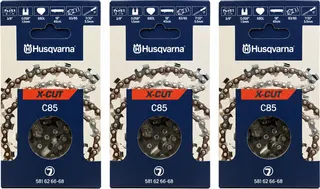 Pack 3 cadenas de motosierra Husqvarna X-CUT C85 68 eslabones · 3/8 · 1,5 mm