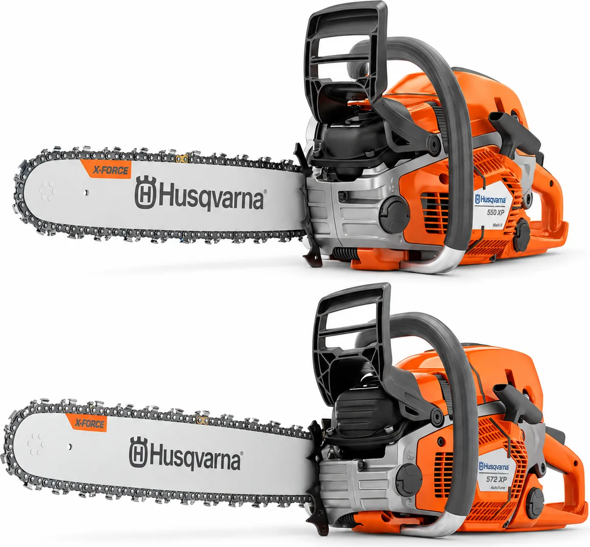 Oferta profesional Husqvarna: pack 550 XP Mark II + 572 XP AutoTune, 2 motosierras — foto principal