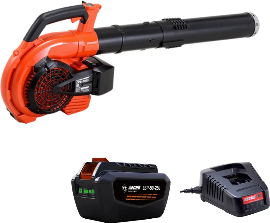 Pack soplador de batería ECHO DPB-2600 PRO 56 V + batería 4,5 Ah y cargador ultrarrápido