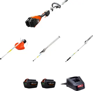 Pack multiusos ECHO DPAS-2600 PRO 56 V: desbrozadora, cortasetos y podadora + 2 baterías y cargador