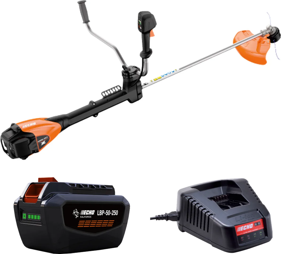 Pack desbrozadora profesional ECHO DSRM-3500U PRO 56 V + batería 4,5 Ah y cargador rápido LCJU-560 — foto principal