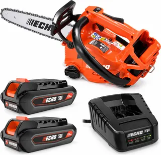 Pack motosierra poda ECHO DCS-2500T PRO 25 cm + 2 baterías 56 V 2,5 Ah y cargador rápido